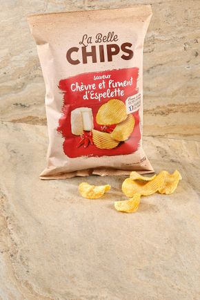 Les Chips chèvre et piment d'Espelette